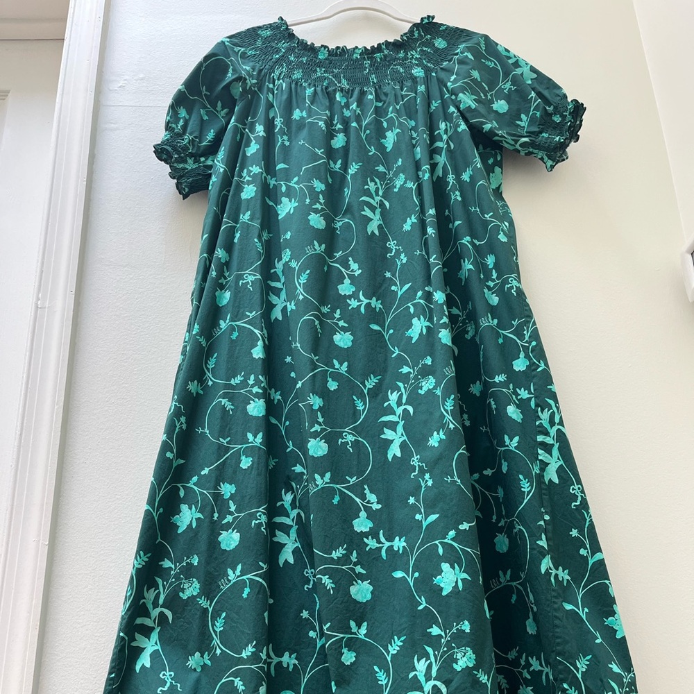 Hill House Green Caroline Midi Nap Dress